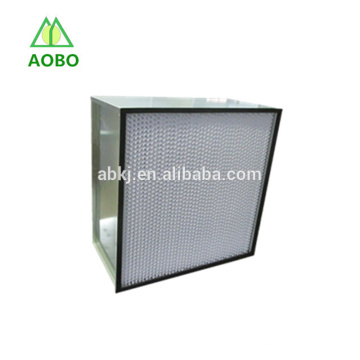H13, H14 caixa tipo separador HEPA filtro para capas de fluxo de ar laminar, laboratório